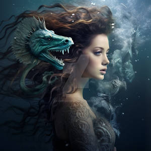 Mermaid Harmony: Underwater with Seahorse!