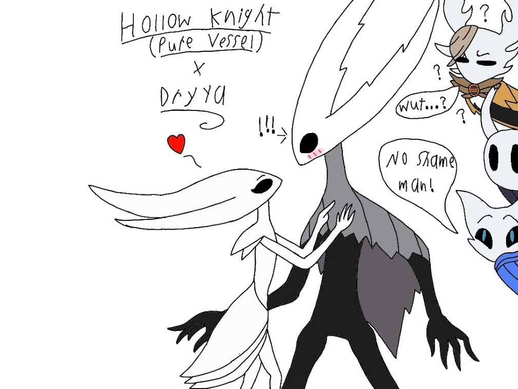 Hollow Knight ( Pure Vessel ) x Dryya Digital Art by Mashuu-Lucarieon ...