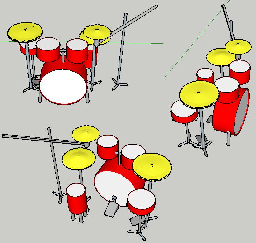 Sketch up drum kit