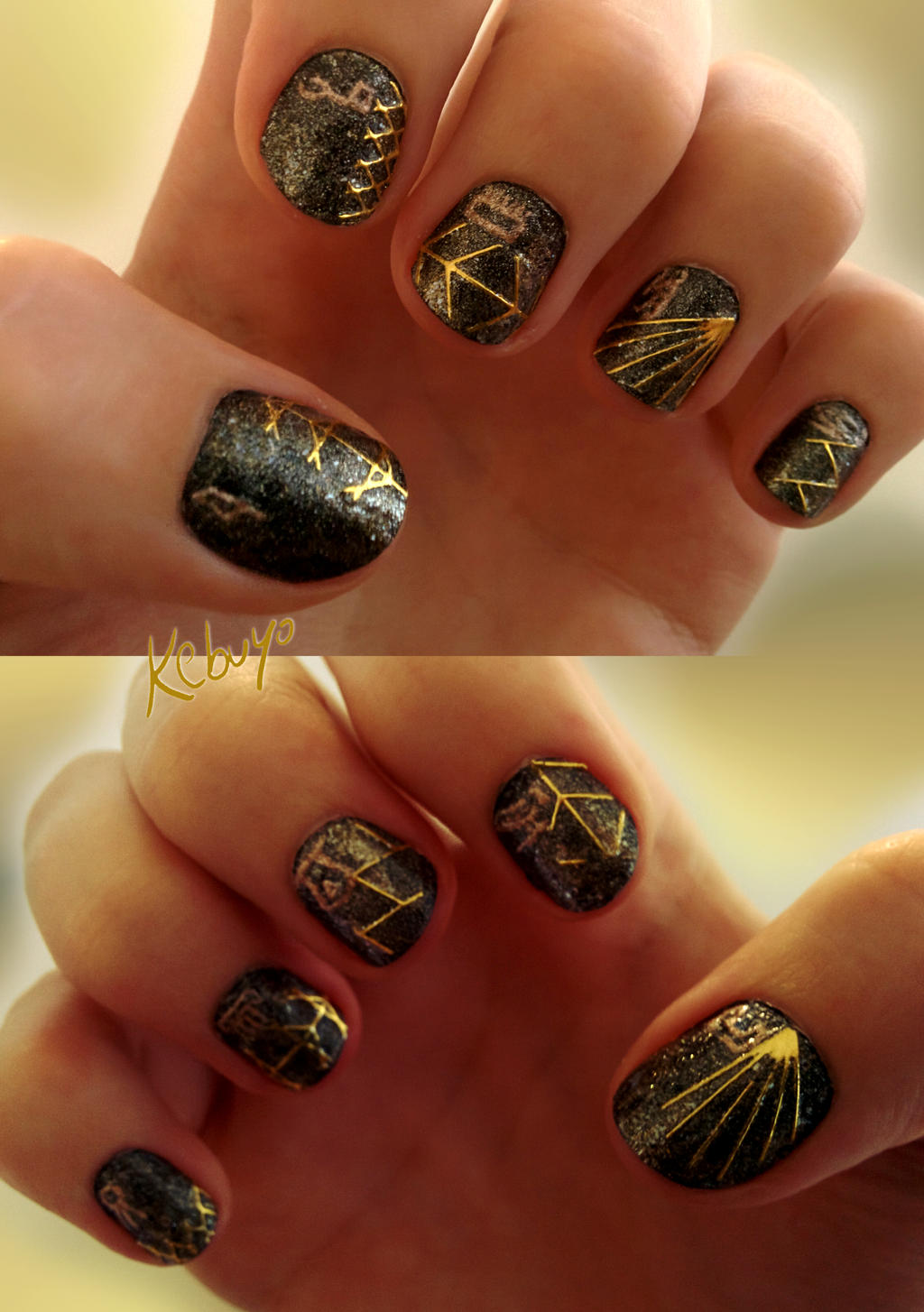 Stargate Goa'uld Nail Art: I Am Your God