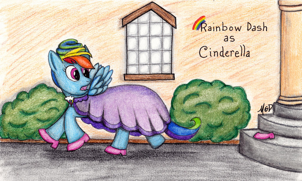 Rainbow Dash as Cinderella