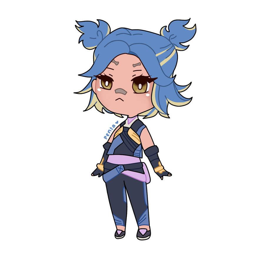 Valorant Neon Chibi by pentaxly on DeviantArt