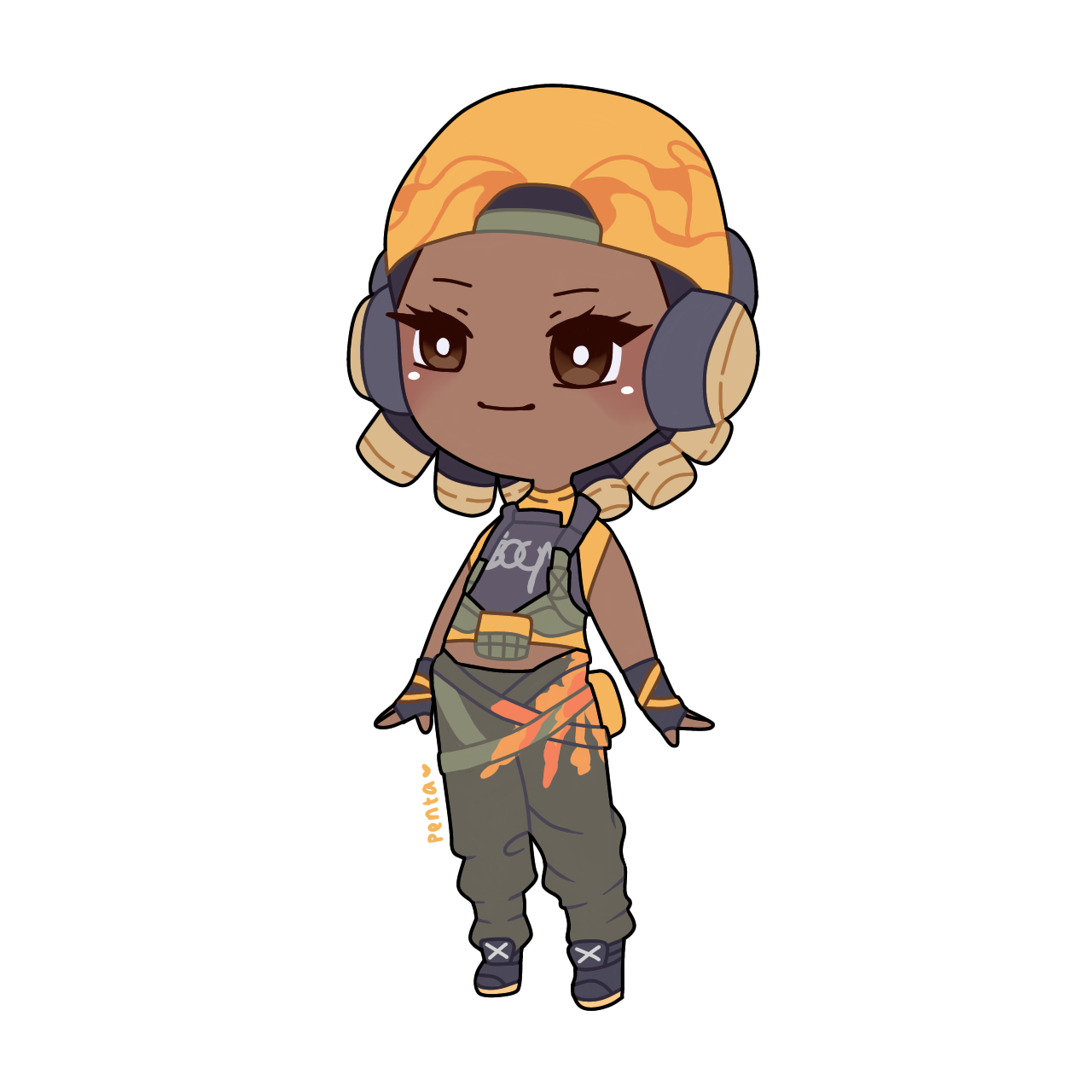 Valorant Raze Chibi by pentaxly on DeviantArt