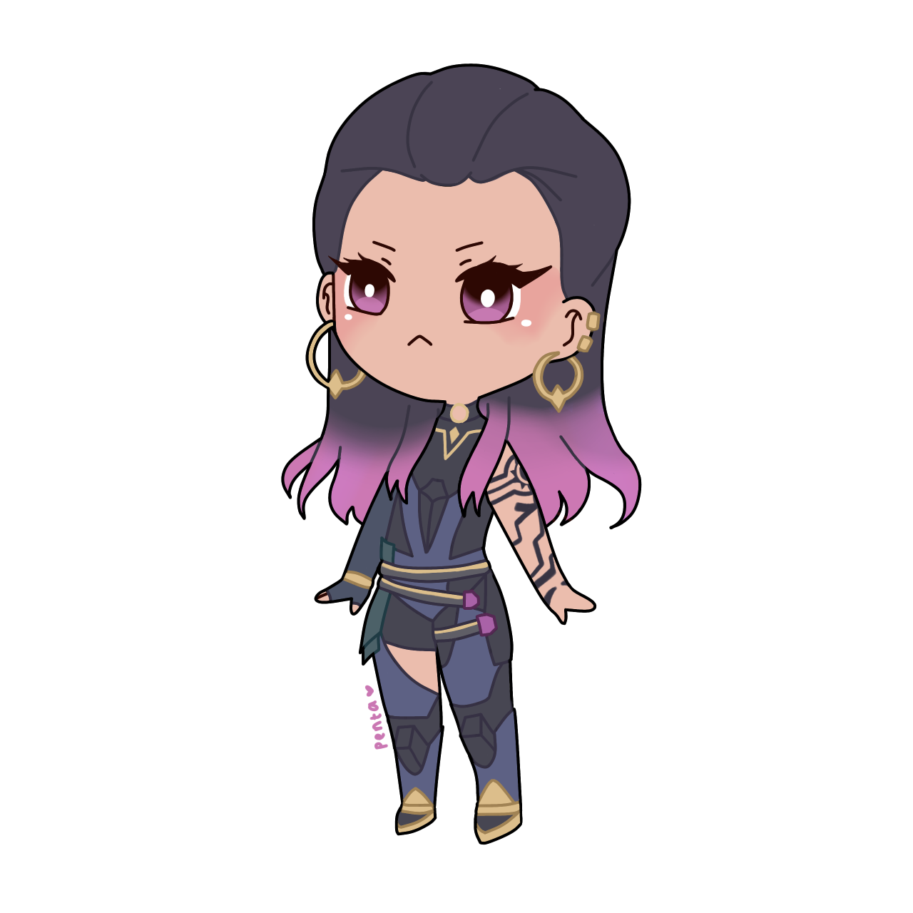 Valorant Reyna Chibi by pentaxly on DeviantArt