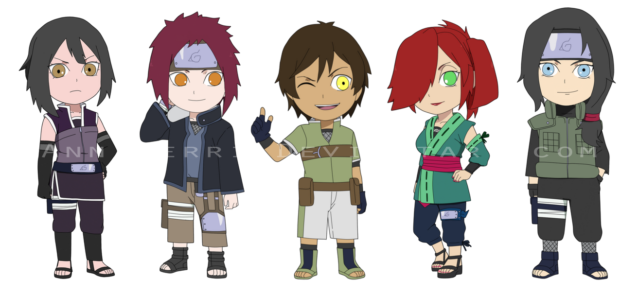 SD Chibis: Konoha OCs by anniberri