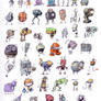 48 tiny Robots