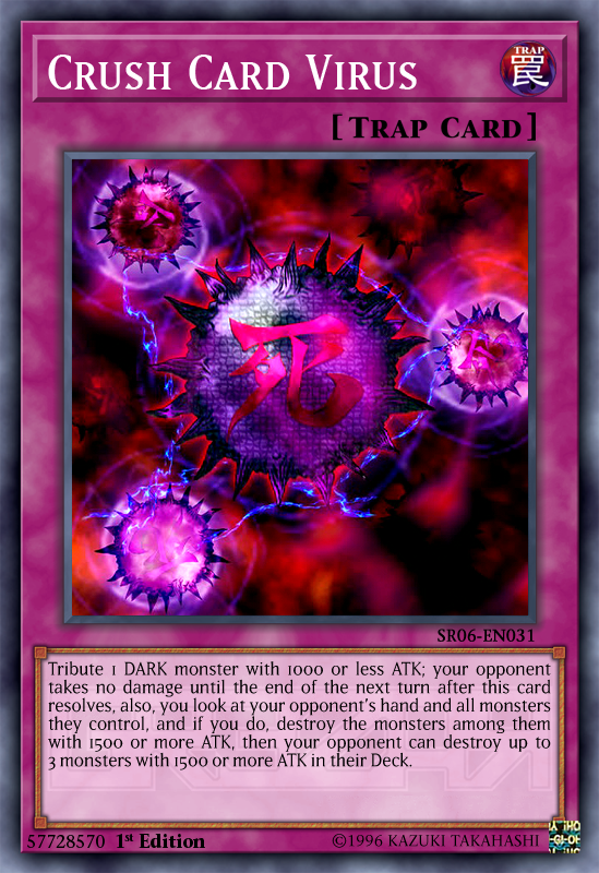card virus yugioh Crush SJCS-EN004 Prices | Shonen Jump Championship Series player and collector. YUGIOH'S MOST POWERFUL CARD... IS