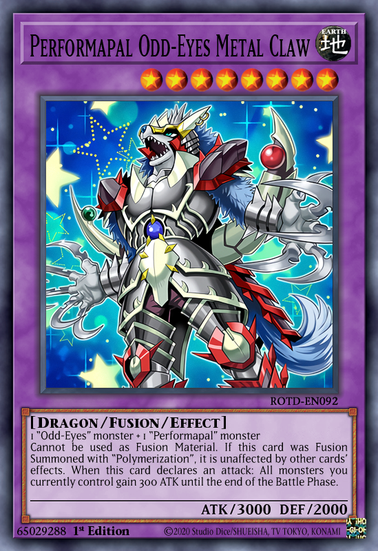 Performapal Odd-Eyes Metal Claw by Masaki2709 on DeviantArt