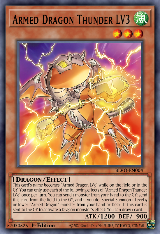 Armed Dragon Thunder LV3 - Yu-Gi-Oh! Card Database - YGOPRODeck
