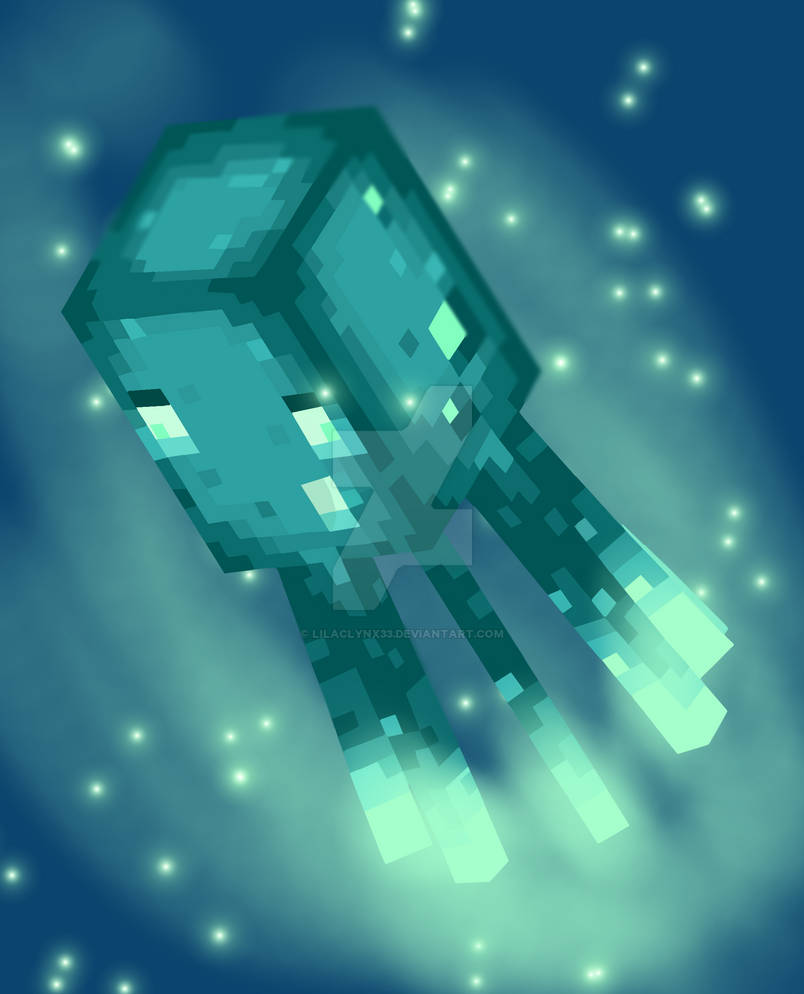 Minecraft Glow Squid by LilacLynx33 on DeviantArt