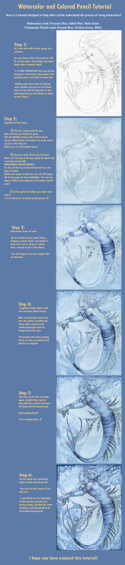 Watercolor and Pencil Tutorial