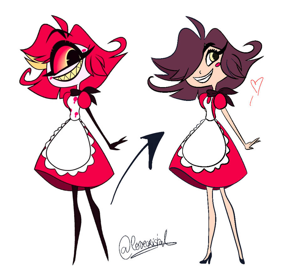 Hazbin hotel niffty version human by lovylovecristal on DeviantArt