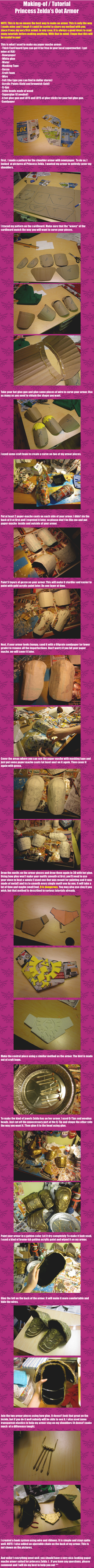 Making-of / Tutorial of Princess Zelda's OoT armor