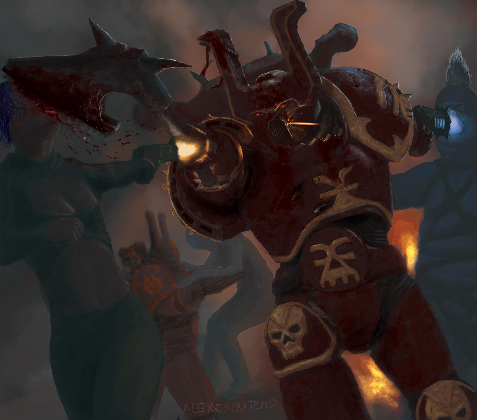 Khornate Berzerker For Khorne By Alexcn88temp On DeviantArt khornate-berzerker-for-khorne-by-alexcn88temp-on-deviantart