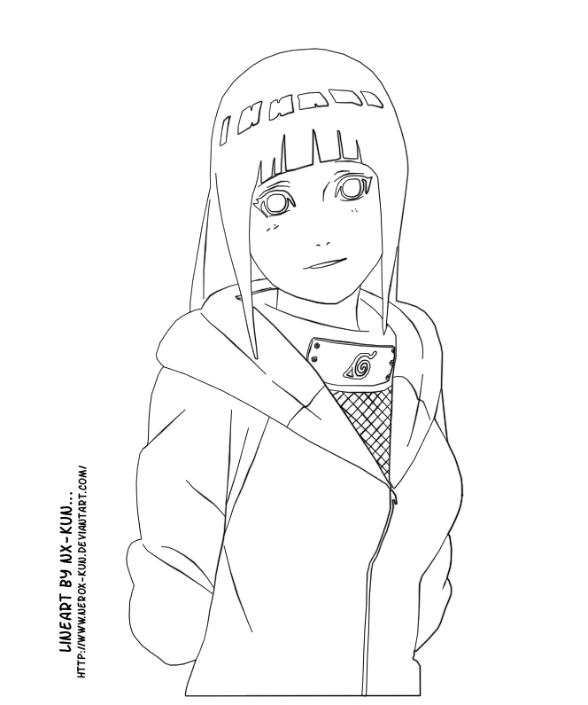 Hinata Adult Lineart