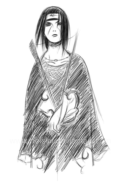 images Itachi Drawing Outline itachi sketch by nelskii on deviantart