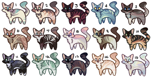 OPEN- Small feline adoptable batch