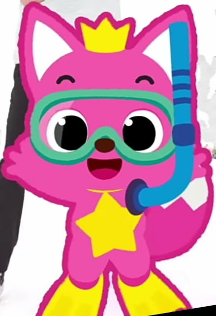pinkfong wearing snorkeling gear by Haydenfong on DeviantArt
