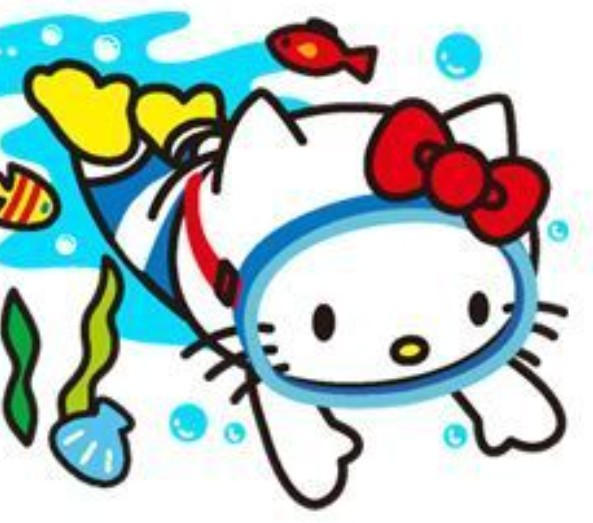 Hello kitty snorkeling 3 by Haydenfong on DeviantArt