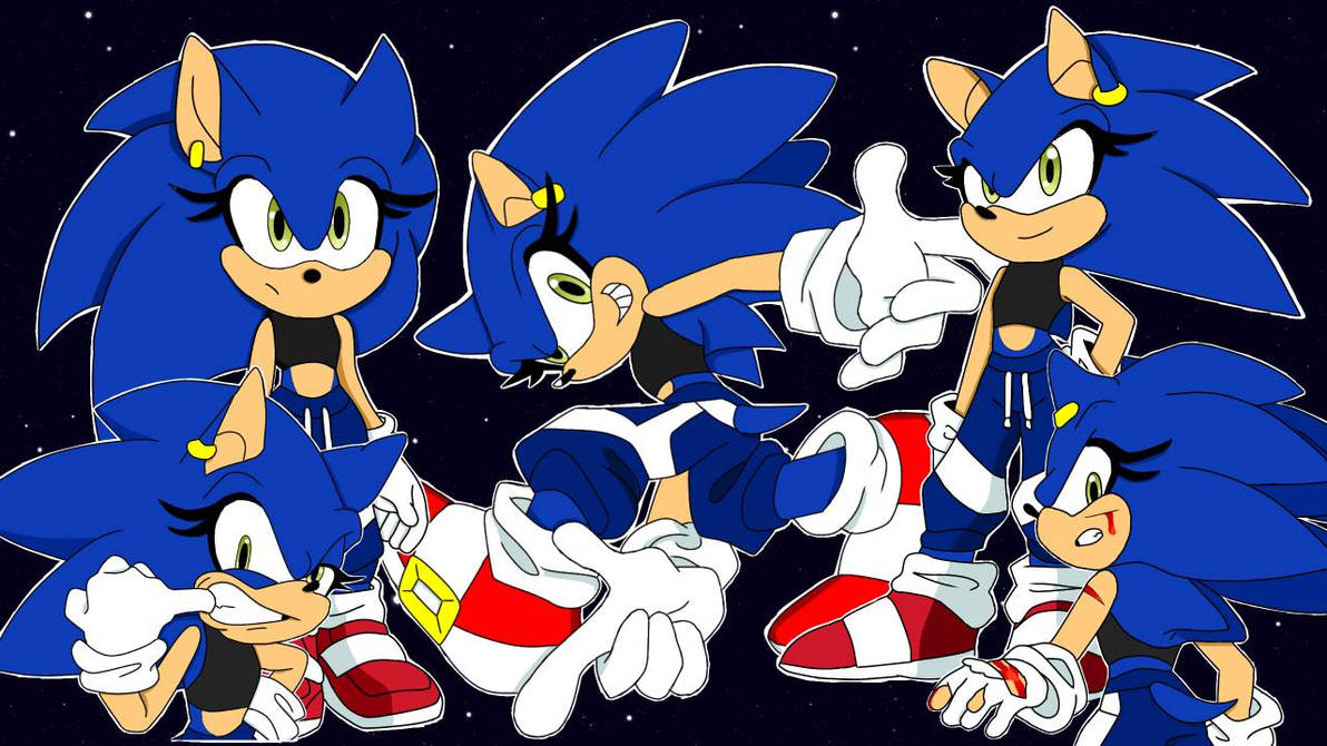 Female Sonic(Different dimension) by Darshing on DeviantArt