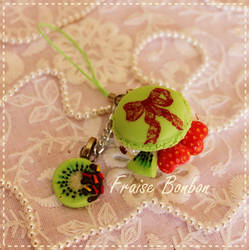 Vintage Rococo Green Macaroon and fruits by Fraise-Bonbon