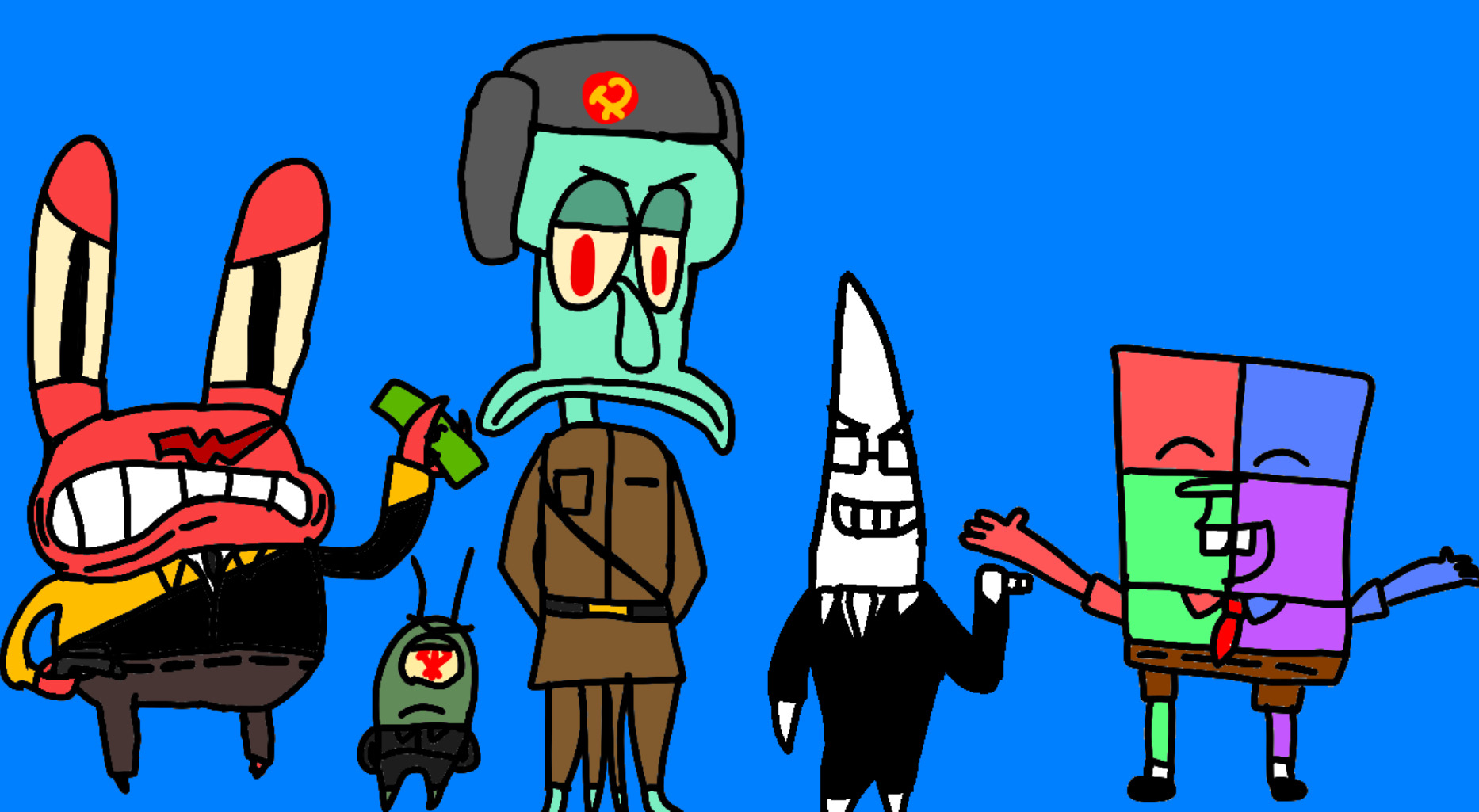 SpongeBob characters as political ideologies