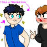 Dan And Phil quick drawing