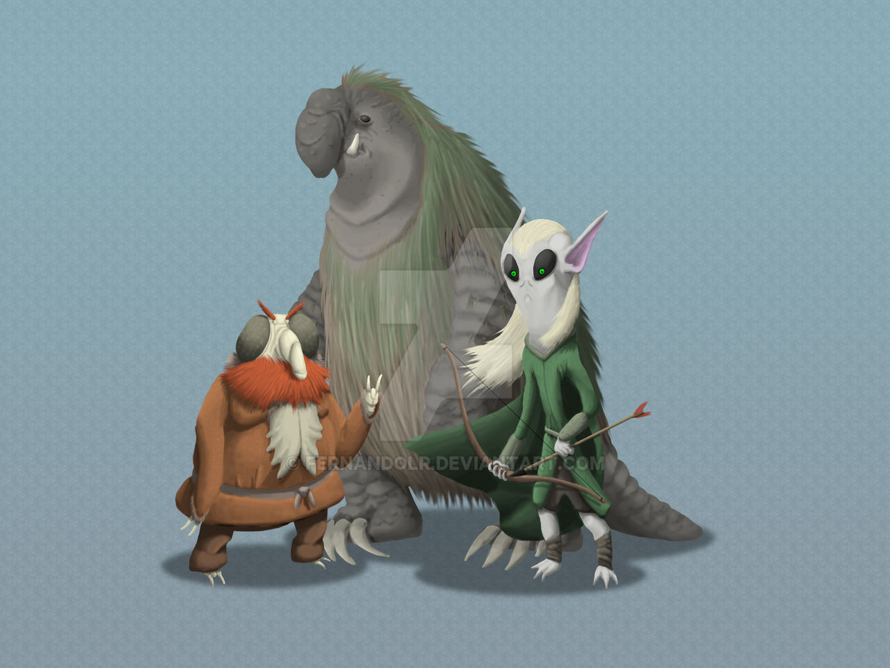 3 Races Drawing (Commission) The Three Races by FernandoLR on DeviantArt