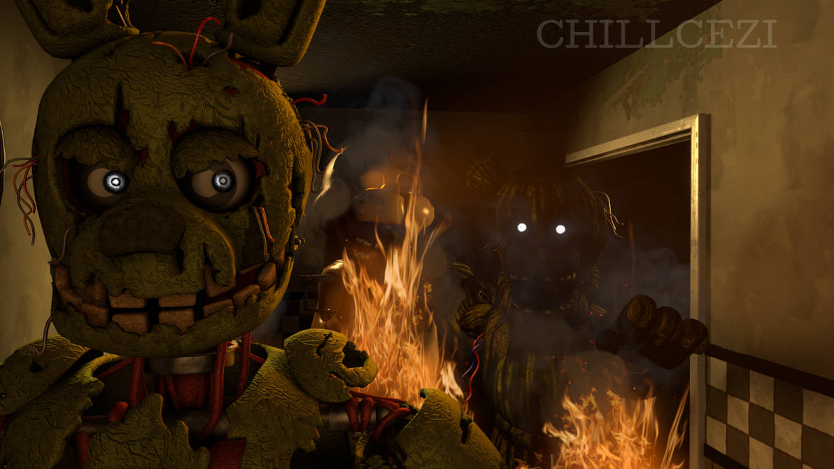 Spring Trap Angst SpringTrap Render by ChillCezi on DeviantArt
