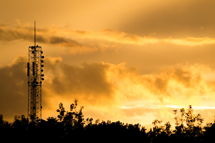 Mast in Sunset