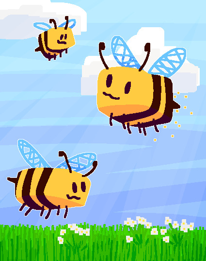 Minecraft Bee Deviantart minecraft bees by camcordingexe on DeviantArt