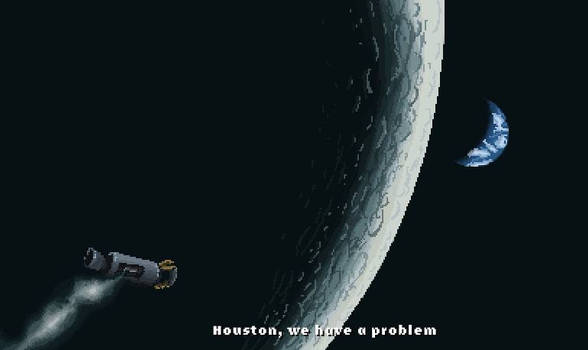 Pixeltober day 24.  Apollo 13.