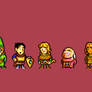 Dungeons and Dragons 8bits FanArt. 9 Colors (each)