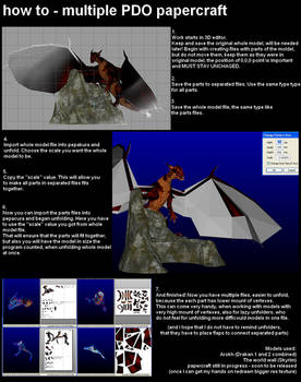 Tutorial - multiple PDO papercraft