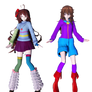 Friska The AU Frisk and Shooting Star Frisk