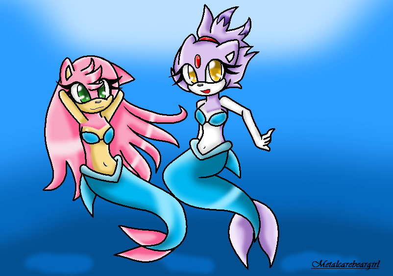 Blaze and Amy mermaids