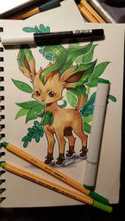 Leafeon Copic Sketch