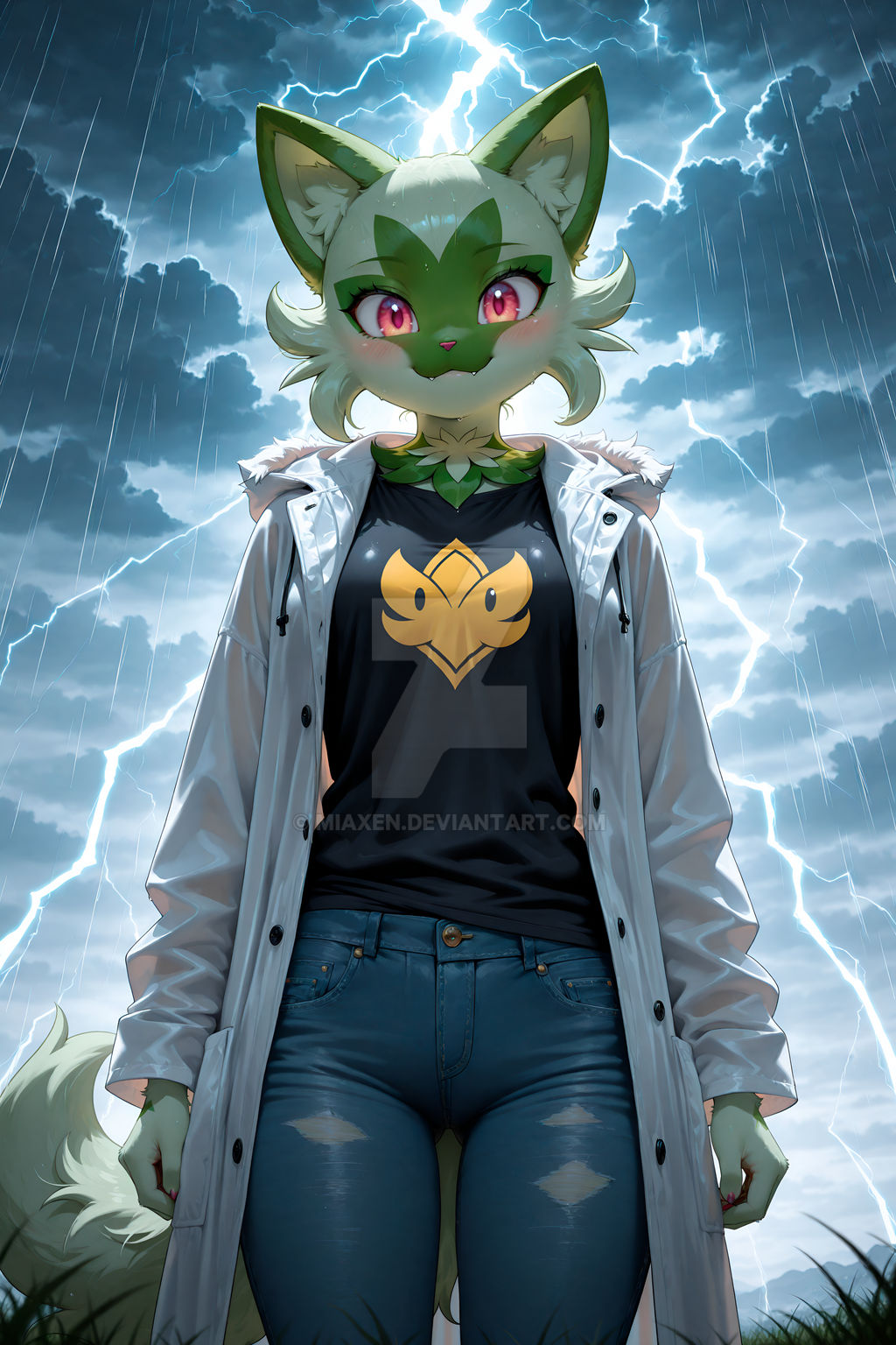 Sprigatito by Miaxen on DeviantArt