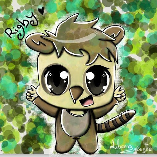 Regular Show - Rigby chibi by Lillyartist14 on DeviantArt