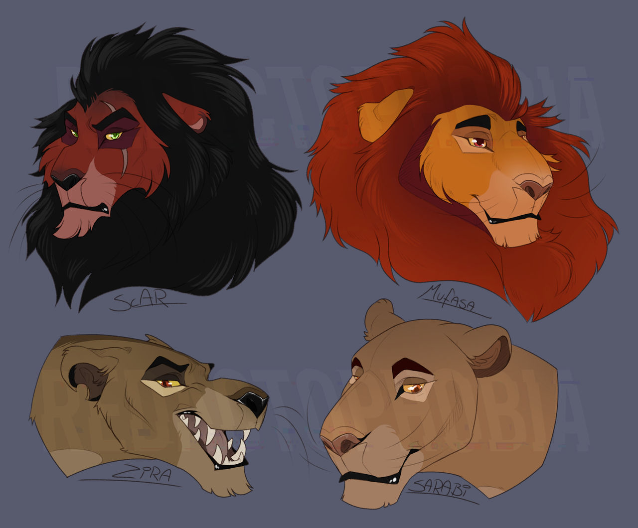 Deviantart Fa |FA| TLK Headshots by AridraNeko on DeviantArt