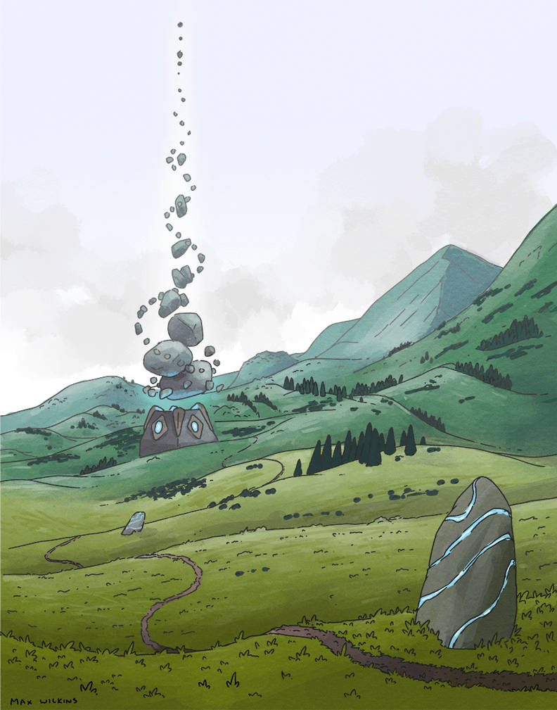 floating rocks by MaxWilkinsArt on DeviantArt