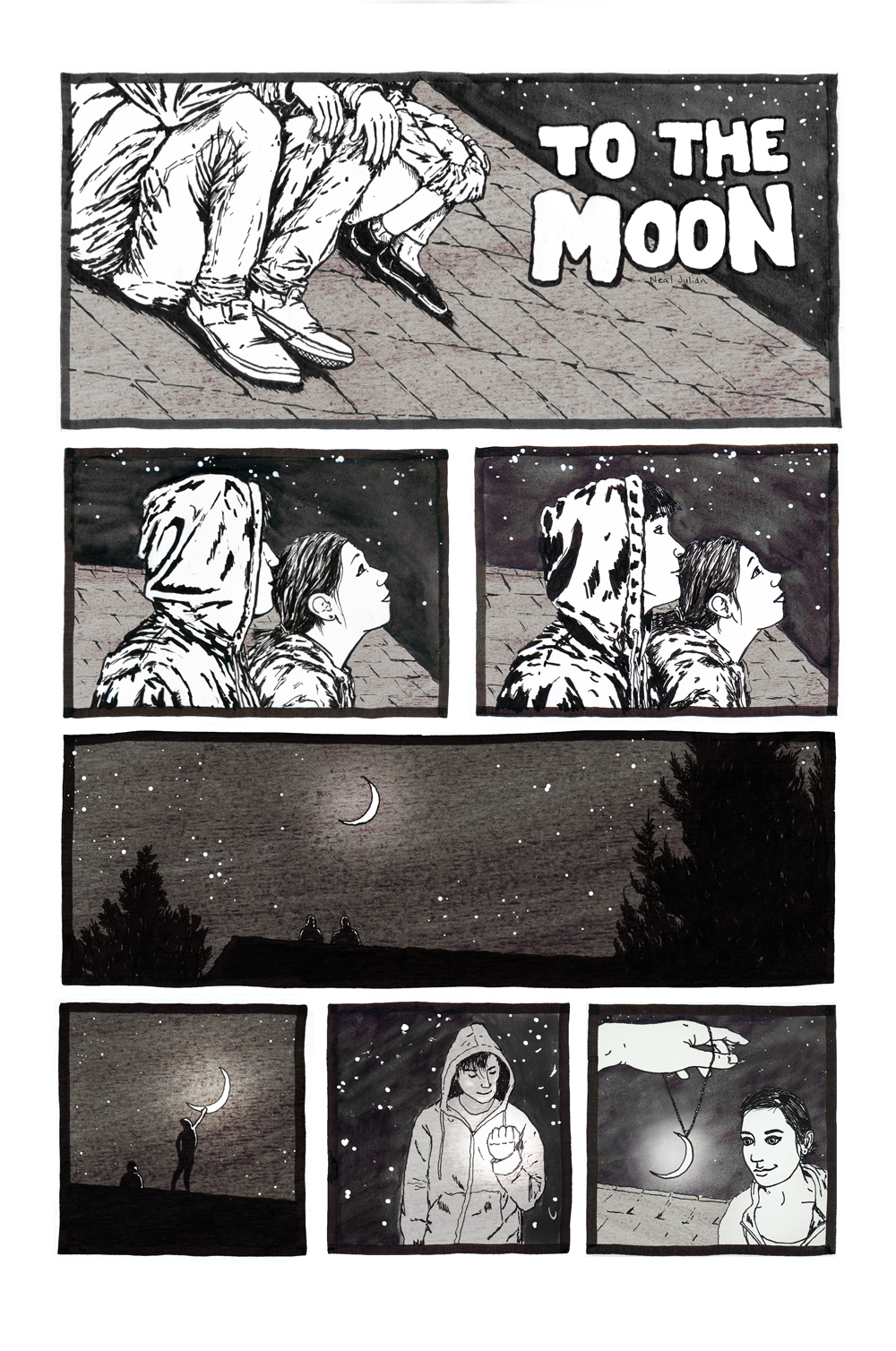 To the Moon Page 1 (Inktober 14-20)