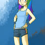 Humanized Rainbow Dash