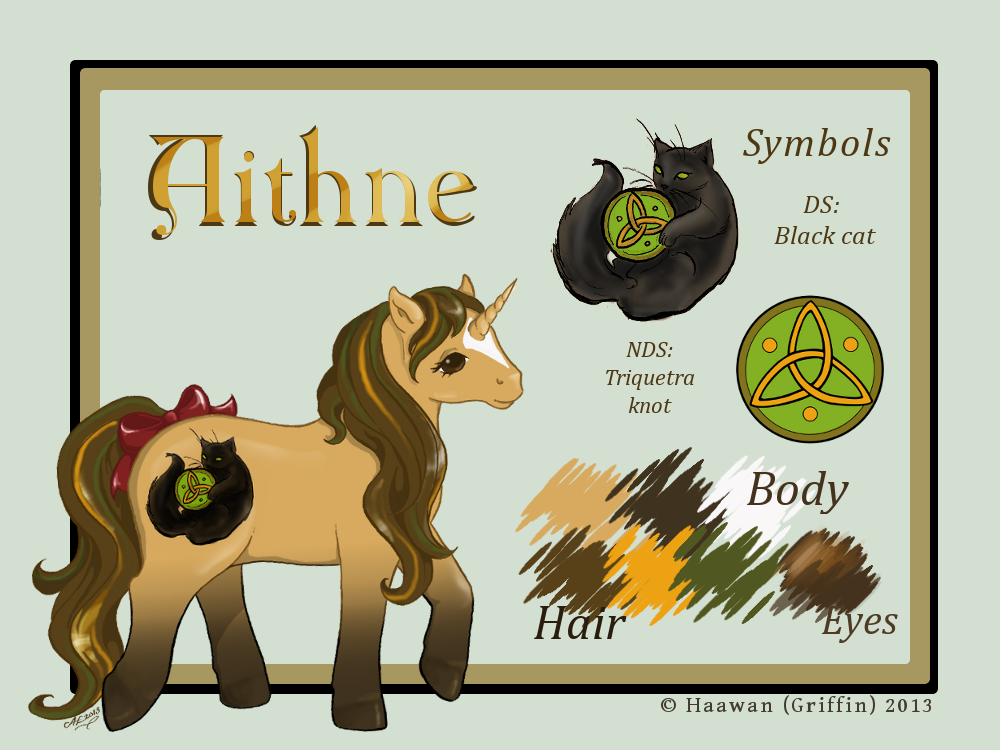 Aithne reference sheet by Haawan