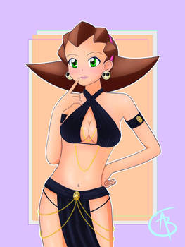 Tron Bonne in a yomorio dress