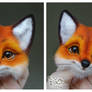 Needle Felted Brooch  Fox