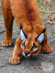 Needle Felted Caracal