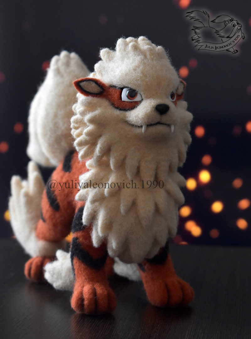 Needle Felted Pokemon Arcanine By Yulialeonovich On Deviantart