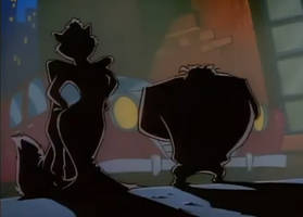 A gangster and his girlfriend