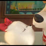 Max and Gidget kissing